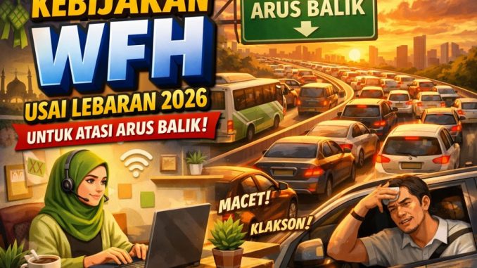 Kebijakan WFH Usai Lebaran 2026 untuk Atasi Arus Balik